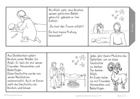 Vorschau - Mal- und Bastelvorlagen - Leporello Opferfest 3. Klasse/ 4. Klasse Ethik - Seite 3