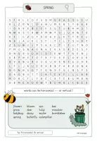 Vorschau - Arbeitsblätter - Spring Suchsel / Buchstabengitter / Englisch - Deckblatt