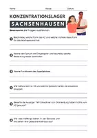 Vorschau - Arbeitsblätter - Konzentrationslager Sachsenhausen Begleitmaterial - Deckblatt