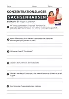 Vorschau - Arbeitsblätter - Konzentrationslager Sachsenhausen Begleitmaterial - Seite 1