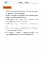 Vorschau - Arbeitsblätter - Zürich: Geschichte, Kultur, Wirtschaft - Seite 3