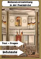 Vorschau - Arbeitsblätter - Nationalversammlung Paulskirche 1848: deutsches Parlament - Deckblatt