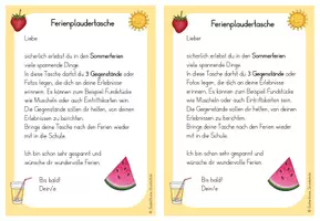 Vorschau - Arbeitsblätter - Ferienplaudertasche - Sommerferien - Seite 2