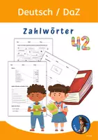 Vorschau - Arbeitsblätter - DAF / DAZ Deutsch Zahlwörter von 0 bis über 1 Million - Deckblatt