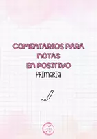 Vista previa - Tarjetas / Manipulativos - Comentarios Positivos y Constructivos - Primaria - Portada