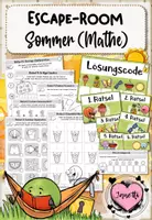 Vorschau - Arbeitsblätter - Escape-Room: Sommer (Mathe / Klasse 1) - Deckblatt