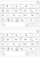 Vorschau - Arbeitsblätter - Mein erstes Leseheft (Bilder, Buchstaben, Silben, Wörter und Sätze) - Seite 3