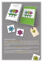 Vorschau - Stationenlernen - Klettmappe | Bunte Blumen sortieren | Level 2 - Seite 1