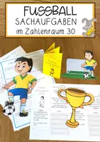 Vorschau - Arbeitsblätter - Fußball - Sachaufgaben ZR 30 - Deckblatt