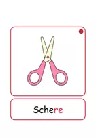 Vorschau - Arbeitsblätter - XXL Lesekarten Schulsachen Silben - DaZ/DaF, Deutsch (Grundschule) - Seite 1
