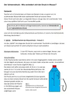 Vorschau - Stundenentwürfe - Der Schweredruck - Wie verhält sich der Druck in Wasser? - Seite 2