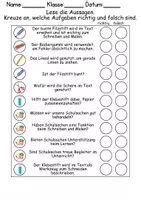 Vorschau - Arbeitsblätter - Schulsachen Leseverstehen und Wortschatz - DaZ/DaF, Deutsch, Sachunterricht - Seite 3
