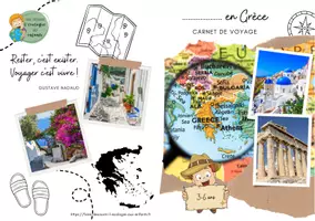 Aperçu - Apprentissages en autonomie - Kit Carnets de voyage à remplir - Grèce - 3-6 ans ET 6-10 ans - Page 1