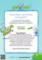 Vorschau - Mal- und Bastelvorlagen - Minibuch "Fidu Frosch sammelt Glück" - Seite 3