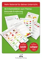Vorschau - Arbeitsblätter - Arbeitsblätter | Gesunde Ernährung - Lustige Wortwürmer - Seite 1