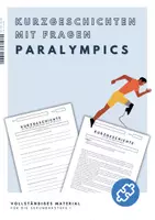Vorschau - Arbeitsblätter - Arbeitsblätter mit Kurzgeschichten zu Paralympics 2024 - Deckblatt