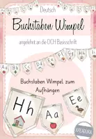 Vorschau - Poster - ABC Boho Wimpel - Buchstaben Wimpelkette - Deckblatt