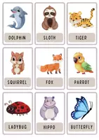 anteprima - Flashcard - FLASH CARDS - ANIMALS | FLASH CARDS - ANIMALI - Pagina 2