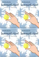 Vorschau - Mal- und Bastelvorlagen - Sommerferiengruß "Wasserschlacht" | "Wasserbombe" - Seite 2