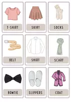 anteprima - Flashcard - FLASH CARDS - CLOTHES | FLASH CARDS - VESTITI - Pagina 1