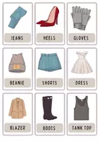 anteprima - Flashcard - FLASH CARDS - CLOTHES | FLASH CARDS - VESTITI - Pagina 3
