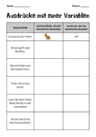 Vorschau - Arbeitsblätter - Materialpaket - Einführung Variable, Term und Gleichung - Seite 2