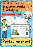 Vorschau - Stundenentwürfe - Englischunterricht Reflexionsheft Schuljahresende 3. Klasse - Deckblatt
