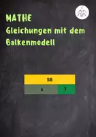 Vorschau - Arbeitsblätter - Gleichungen mit dem Balkenmodell kennenlernen - Deckblatt
