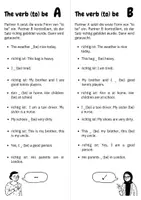 Vorschau - Arbeitsblätter - Tandem Sheet: Aussagesätze mit dem verb (to) be - Deckblatt