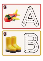 Vista previa - Refuerzo / NEE / Materiales de apoyo - ABC TARJETAS CON TRAZOS - LECTOESCRITURA - página 3