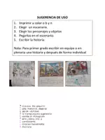 Vista previa - Hojas de trabajo - ESCENARIOS PARA IMAGINAR HISTORIAS PRIMER CICLO - página 1