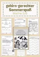 Vorschau - Arbeitsblätter - gehirn-gerechter Sommerspaß Mathe Klasse 5/6 - Deckblatt