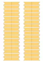 Vorschau - Mal- und Bastelvorlagen - Stifte Fähnchen (Banko) Viele Farben! - Seite 1