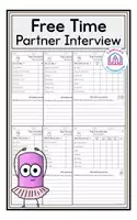Vista previa - Hojas de trabajo - Free Time (Hobbies) - Partner Interview - Portada
