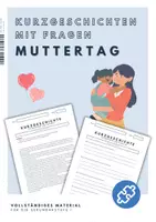 Vorschau - Arbeitsblätter - Arbeitsblätter mit Kurzgeschichten zum Muttertag - Deckblatt