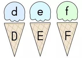 Vorschau - Spiele - ABC-Legematerial - Großbuchstaben und Kleinbuchstaben (Eis) - Seite 3