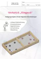 Vorschau - Arbeitsblätter - Werkstück - Slingpuck > Fügen von Holz / Eckverbindungen...inkl. Lösungen...2 Versionen 1 Preis - Deckblatt