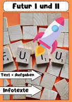 Vorschau - Arbeitsblätter - Futur I und II: Bildung, Gebrauch und Übungen - Deckblatt