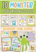 Vorschau - Poster - MONSTERKLASSE: 10 niedliche Motivations-Poster für dein Klassenzimmer! / Wandbilder Klassenraum Deko - Deckblatt