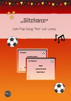 Vorschau - Poster - Sitztanz zum offiziellen EM - Song von Leony "Fire" - Deckblatt