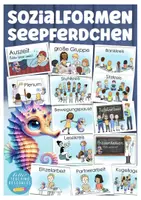 Vorschau - Fördermaterial/Inklusion - Seepferdchenklasse Klassentier Seepferdchen Sozialformen Tafeltransparenz - Deckblatt