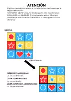 Vista previa - Hojas de trabajo - 8 Ejercicios de Atención y Memoria de Trabajo - página 1