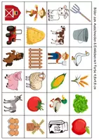 Vorschau - Arbeitsblätter - Vokabelbilder Bauernhof - Bilder zum ausschneiden (Klasse 1 und 2) - Seite 1