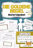 Vorschau - Arbeitsblätter - Die goldene Regel - Deckblatt
