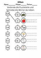 Vorschau - Arbeitsblätter - Silben Thema Bauernhof - DaZ/DaF, Deutsch (Klasse 1 und 2) - Seite 3