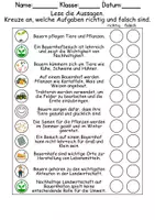 Vorschau - Arbeitsblätter - Bauernhof Leseverstehen und Wortschatz - DaZ/DaF, Deutsch, Sachunterricht - Seite 3