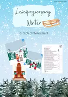 Vorschau - Arbeitsblätter - Lesespaziergang-Winter - Deckblatt