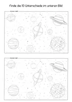 Vorschau - Arbeitsblätter - Weltraumsuchsel und andere lustige Weltraumsuchspiele - Seite 1