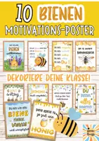 Vorschau - Poster - BIENENKLASSE: 10 Stück Wandbilder / Motivationsposter mit Affirmationen - Deckblatt