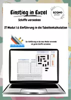 Vorschau - Arbeitsblätter - Einführung Excel mit Schiffe versenken! - Deckblatt